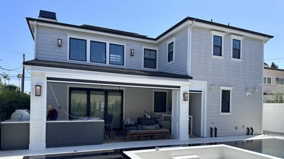 California Room Motorized Power Screens